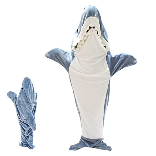 Xyiafc Shark Blanket,Shark Blanket Pajamas,Shark Blanket Hoodie, Shark Onsie,Shark Wearable Blanket Adult Boy Girl (66.5"X 27"(M) for adults or women with height 145-165cm)