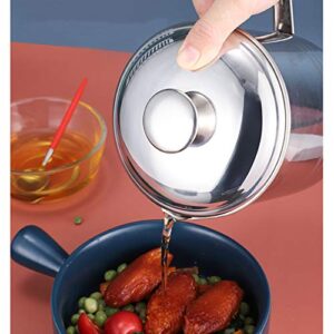 Bacon Grease Container,Kitchen Oil Container Can with Strainer and Anti-slip coaster tray for Store Meat Frying Oil and Cooking Grease Storage