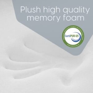 Milliard Premium Folding Mattress, Memory Foam Tri Fold with Waterproof Washable Cover, Twin Size (75"x38"x4)