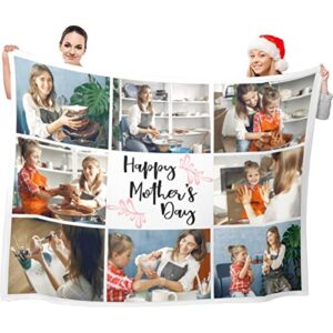 personalized gifts for mom from daughter son, custom blankets with photos, personalized photo blankets, customized throw blankets with pictures, personalized gifts for mothers day