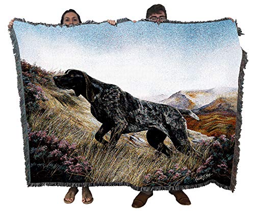 Pure Country Weavers German Shorthaired Pointer Blanket by Robert May - Gift for Dog Lovers - Tapestry Throw Woven from Cotton - Made in The USA (72x54)