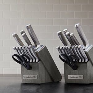 Calphalon Kitchen Knife Set with Self-Sharpening Block, 15-Piece Classic High Carbon Knives