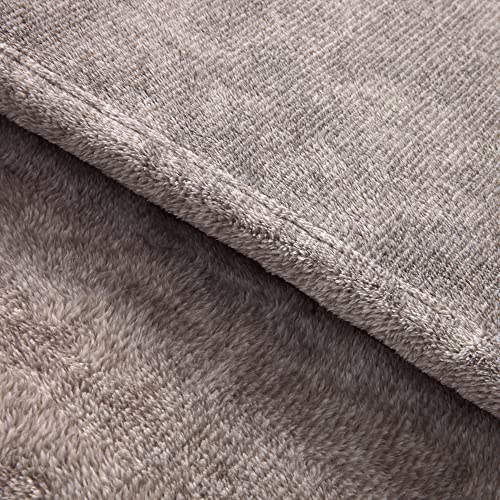 DEMDACO Coziest Place in The World Grey 60 x 70 Polyester Knit Mega Family Throw Blanket