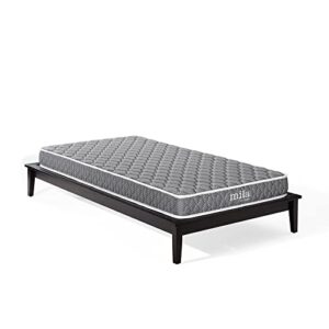 modway mila 6” narrow twin mattress - firm 6 inch- 10-year warranty