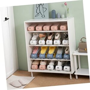 SOLUSTRE Shoe Rack Shoe Storage Rack Stackable Shoe Storage Shoe Slots Space Saver Closet Shoe Organizer Stackable Shoe Slots Shoes Organize Shoes Holder Shoes Storage Rack Pp Simple 4pcs