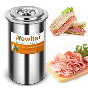 newhai ham maker meat press tool for making ham meat deli meat maker homemade lunch meat maker with thermometer stainless steel