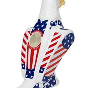 Freedom Funnel Beer Bong - American Eagle Beer Funnel - Patriotic Eagle - Made in USA - College Party Tool - Perfect for Drinking Fast and Loving Your Damn Country - 60 oz Eagle Beer Funnel