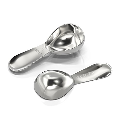 BALCI - Stainless Steel Coffee Scoop (2 Tablespoon Scoop) Exact Measuring Spoon for Coffee, Tea, Sugar, Flour and More! …