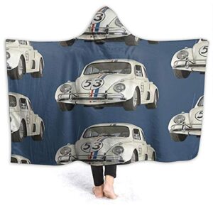 hooded blanket herbie the beetle car rides again comfortable throw blankets suitable for sofa blankets for adults and children, bed blankets 60" x50