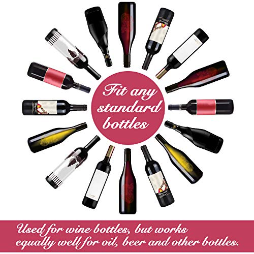 Farielyn-X 10 Funny Wine Bottle Stoppers and Gift Box, Cute Silicone Reusable Caps Bottle Sealers with a Funny Saying for Wine Beverage and Beer Bottles(Five Colors)