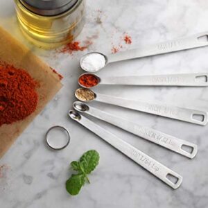 New Star Foodservice 42924 Stainless Steel Measuring Spoons Set, Mini