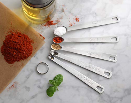 New Star Foodservice 42924 Stainless Steel Measuring Spoons Set, Mini