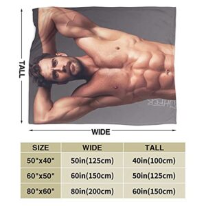 Henry Cavill Clark Kent Soft and Comfortable Warm Throw Blanket Beach Blanket Picnic Blanket Fleece Blankets for Sofa,Office Bed car Camp Couch (50"x40")