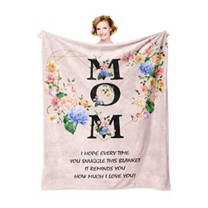 Xutapy Gifts for Mom Blanket 60’’x50’’, Mom Gifts from Daughter/Son, Best Mom Ever Gifts, Birthday Gifts for Mom Throw Blanket, I Love You Mom Gifts, Unique Mom Gift, Gifts for Mom Who Have Everything