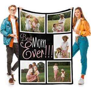 personalized mom gifts for mothers day, custom blankets with photos, personalized photo blankets using my own photos, customized blankets with pictures, best mom ever gifts for mom grandma