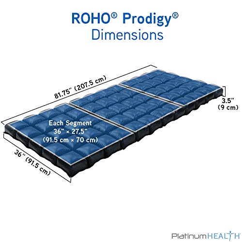 Roho Prodigy Premium Mattress Overlay, Voted #1 Non-Powered overlay. Exclusive dry-flotation technology. Exceeds alternating pressure overlay performance. No Heat, Noise, or Costly Moving Parts!