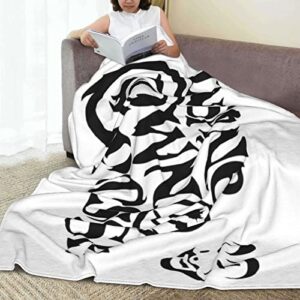 Insane Hip Clown Hop Posse Throw Blankets Flannel Blanket Lightweight Throw Blanket for Couch Bed Soft Warm Cozy 80"x60"