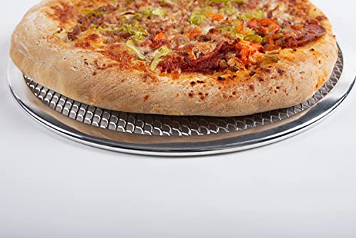 Norjac Pizza Baking Screen, 14 Inch, 2 Pack, Seamless, Restaurant-Grade Aluminum.