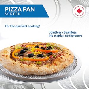 Norjac Pizza Baking Screen, 14 Inch, 2 Pack, Seamless, Restaurant-Grade Aluminum.