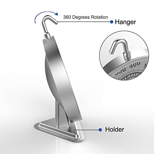 KT THERMO 3" Large Oven Thermometers NSF Accurately- Large Rotary Hook & Easy to Read Large Reading Number Shows Marked Temperature for Kitchen Food Cooking