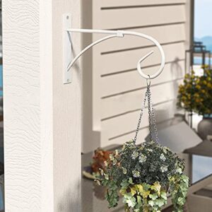 2PCS Wall Hanging Flower Basket Wall Decoration Hanging Basket Flower Frame Hanging Flower Frame Living Room Balcony Hanging Kitchen Decorations Wall Stickers (White, One Size)