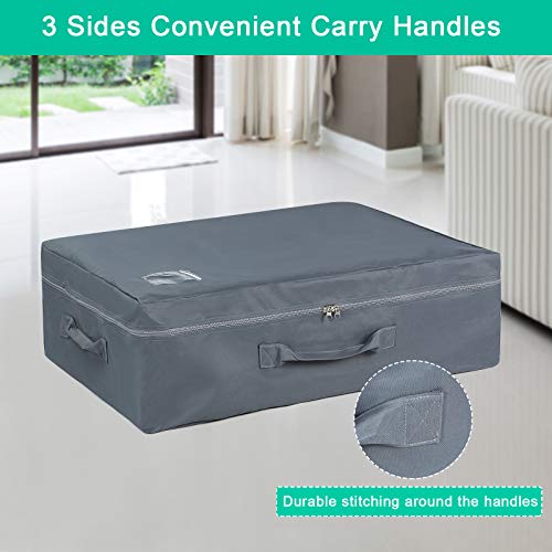 Carry Case for Tri-Fold Mattress 4 inch Twin, Foldable Memory Foam Mattress Case, Sturdy Carrying Bag for 4 inch Twin Trifold Matress, Portable Twin Mattress Cover with 3 Handles (Does Not Fit 6 inch)