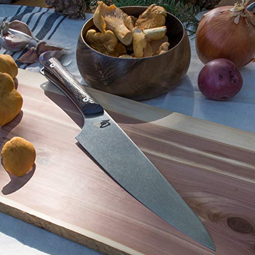 Shun Cutlery Kanso Chef's Knife 8”, Gyuto-Style Kitchen Knife, Ideal for All-Around Food Preparation, Authentic, Handcrafted Japanese Knife, Professional Chef Knife