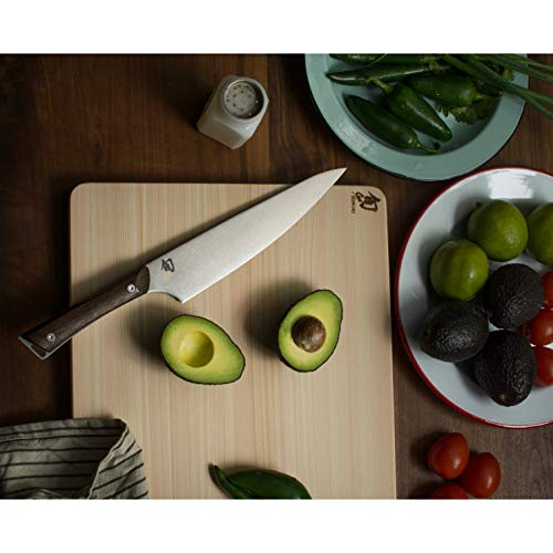 Shun Cutlery Kanso Chef's Knife 8”, Gyuto-Style Kitchen Knife, Ideal for All-Around Food Preparation, Authentic, Handcrafted Japanese Knife, Professional Chef Knife