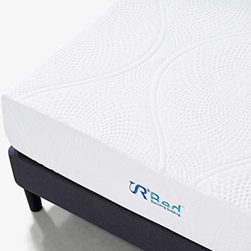 Sunrising Bedding 12" Gel Memory Foam Mattress Queen Size, Firm, No Harmful Chemicals, No Fiberglass, Adjustable Bed Frame Compatible