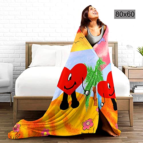 Cartoon Flannel Blanket Comfy Lightweight Warm Super Soft Throw Blanket All Seasons Bedding for Sofa Living Room 80"X60"