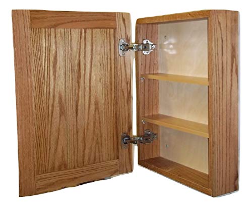 Wallmount Oak Medicine Cabinet