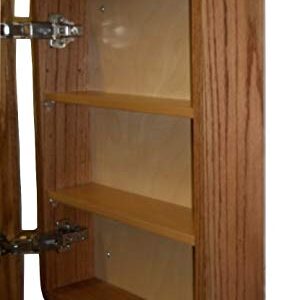 Wallmount Oak Medicine Cabinet