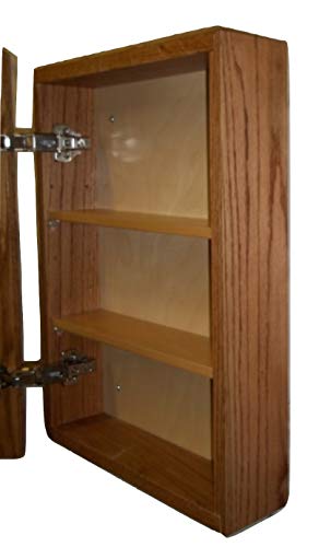 Wallmount Oak Medicine Cabinet