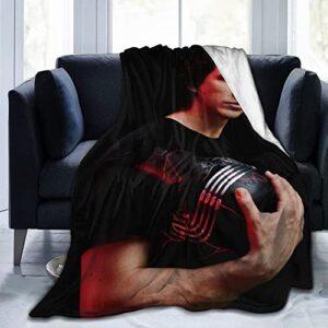adam driver ultra soft micro fleece blanket all season fuzzy warm throw blanket for sofa chair couch bed