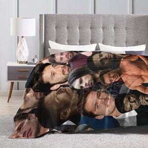 Sebastian Stan Ultra Soft Micro Fleece Blanket All Season Fuzzy Warm Throw Blanket for Sofa Chair Couch Bed