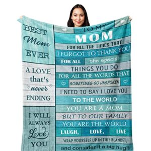 poqush gifts for mom,mom gifts,birthday gifts for mom,mom birthday gifts,mom gift from daughter son, best mom gifts for mothers day/christmas/valentine's day,mom blanket 60”x50”