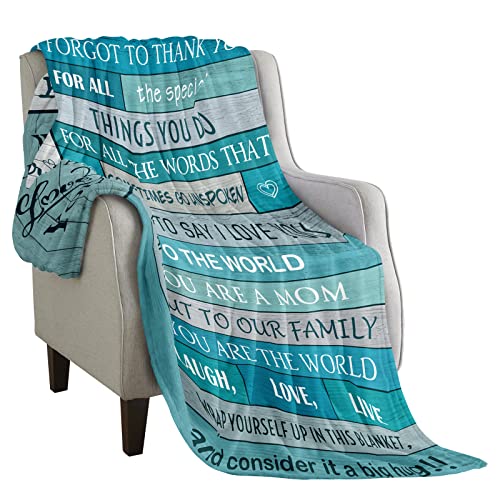 POQUSH Gifts for Mom,Mom Gifts,Birthday Gifts for Mom,Mom Birthday Gifts,Mom Gift from Daughter Son, Best Mom Gifts for Mothers Day/Christmas/Valentine's Day,Mom Blanket 60”x50”