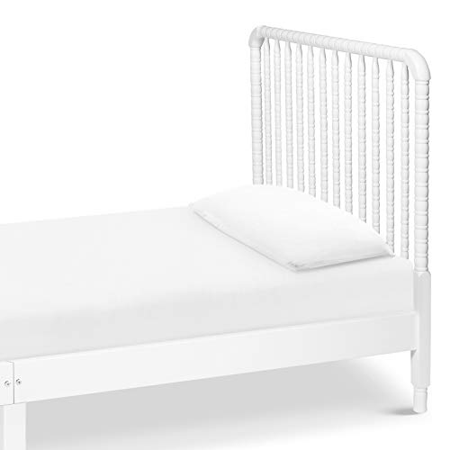 DaVinci Jenny Lind Twin-Bed with Wood Spindle Posts in White-Mattress Support Slats Included