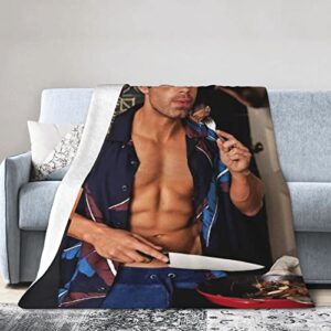 Sebastian Stan Ultra Soft Micro Fleece Blanket All Season Fuzzy Warm Throw Blanket for Sofa Chair Couch Bed