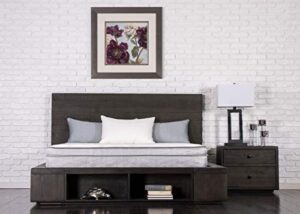 dreamfoam bedding doze 11" eurotop mattress-medium comfort, short queen- made in arizona