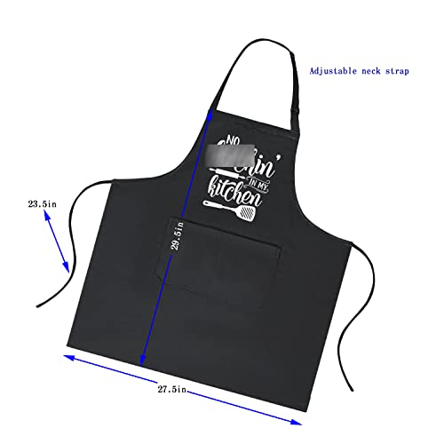 OzosKeiw Funny Cooking Aprons for Women with Pockets, Personalized BBQ Baking Chef Apron Kitchen Gifts for Mom Dad Mother Father Wife Husba One Size