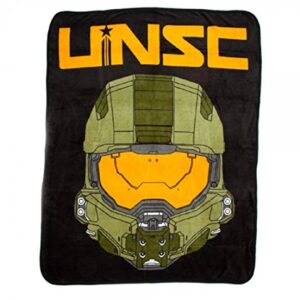 Halo UNSC Master Chief Fleece Plush Throw BLANKET