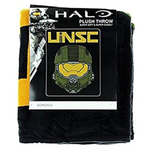 Halo UNSC Master Chief Fleece Plush Throw BLANKET