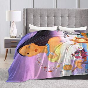 Look Back At Me Pocah-ontas Throw Blanket Soft and Warm Ultra-Soft Micro Fleece Blanket,60"" x50