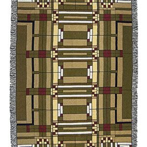 Frank Lloyd Wright Oak Park Skylight Tapestry Throw Blanket