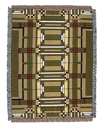 Frank Lloyd Wright Oak Park Skylight Tapestry Throw Blanket