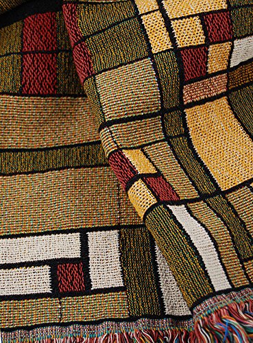 Frank Lloyd Wright Oak Park Skylight Tapestry Throw Blanket