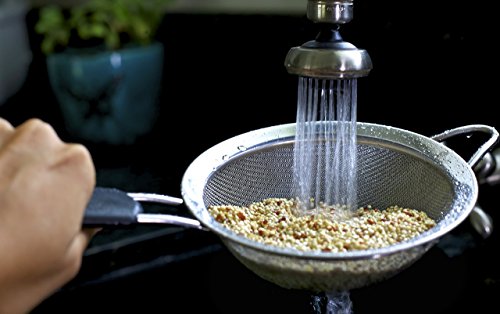 LiveFresh Premium Quality Fine Mesh Stainless Steel Strainer Sieve Colander - 7-5/8 Inch