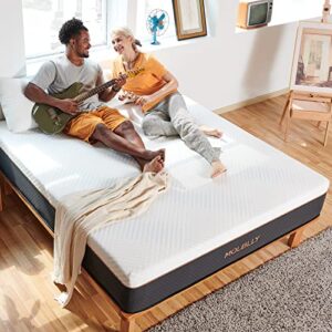 Molblly Full Mattress, Hybrid 12 inch Full Size Mattresse in a Box with Gel Memory Foam & Individually Pocket Coils, Motion Isolation Bed Mattress Full Size 54"*75"*12"