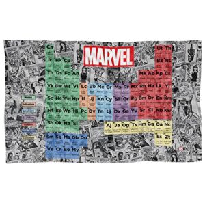 logovision marvel avengers blanket, 36"x58", marvel periodic table, fleece blanket